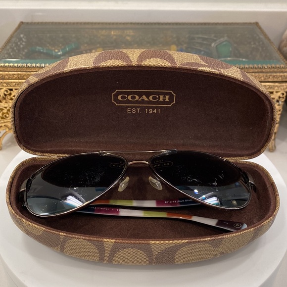 Coach - Kristina Sunglasses - Frames EUC, Lenses Poor, Beach/Rx Opp - Coach Case - Picture 17 of 17